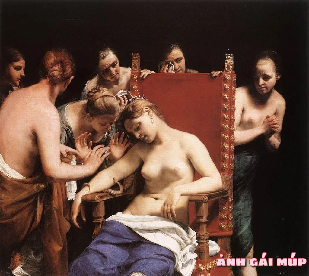 Guido Cagnacci The Death of Cleopatra 279+ Tranh Khỏa Thân Nghệ Thuật: Khi Sự Nóng Bỏng trở nên Huyền Ảo Ảnh Nóng