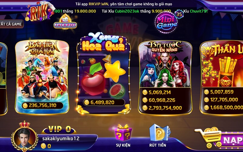 Da dang game no hu Rikvip Nổ Hũ Rikvip – Trải nghiệm kho báu nổ tung trong từng vòng quay Ảnh Được Tài Trợ