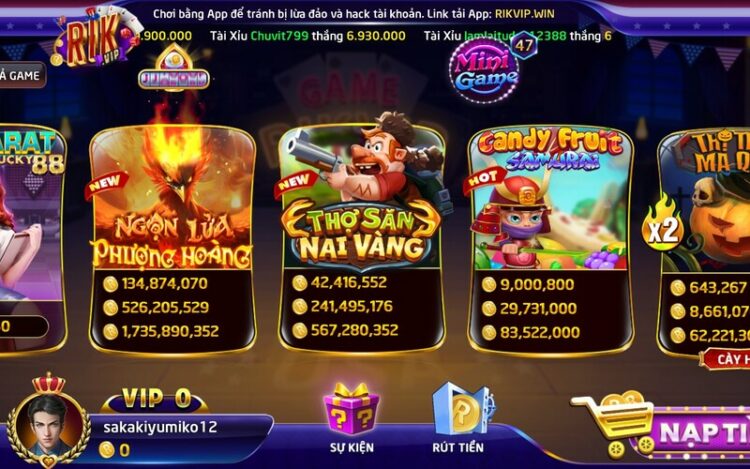 Nổ Hũ Rikvip – Trải nghiệm kho báu nổ tung trong từng vòng quay